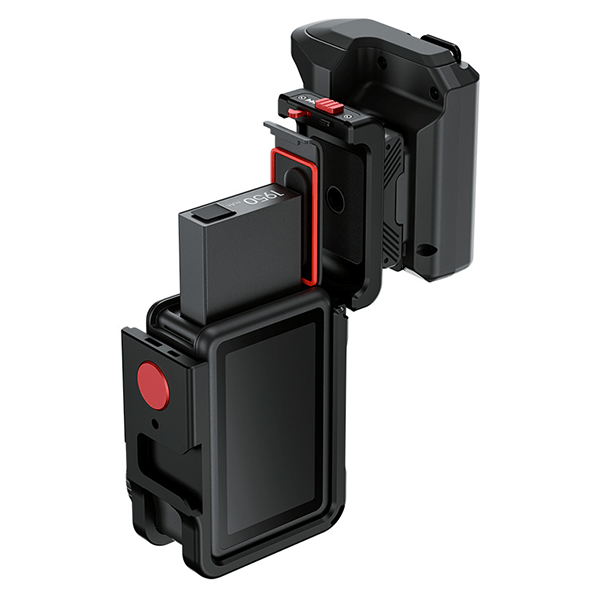 Käfig mit Griff für Osmo Action 6, montage Akku