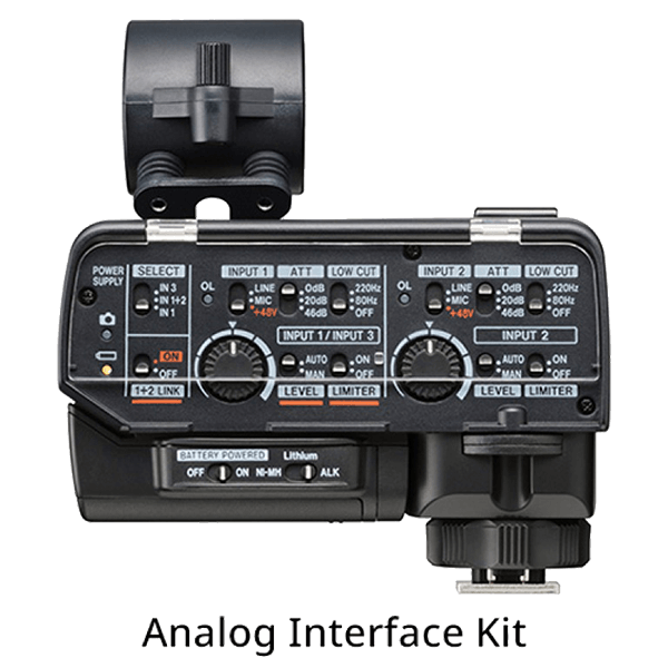 Tascam CA-XLR2d-AN XLR Microphone Adapter Kit zu Cameras mit 3.5mm Analog Anschluss