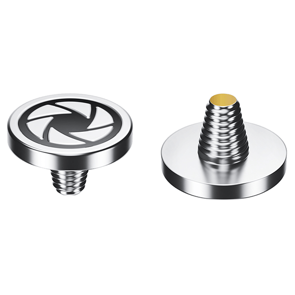 Auslöseknopf mit Blende zu Fujifilm Kameras in silber detail