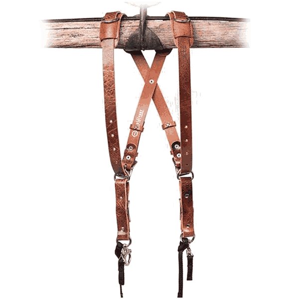 Camera strap leather Skinny Wasser Büffel Leder Tan Small