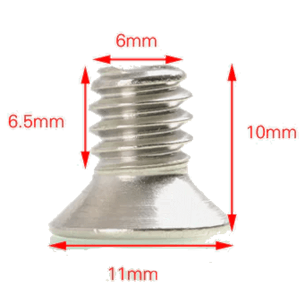 Flachkopfschraube FS-01 2 Stück von Sunwayfoto Abmessungen