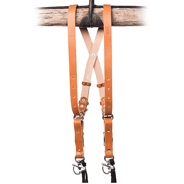 Kameragur Leder Skinny Tan Large