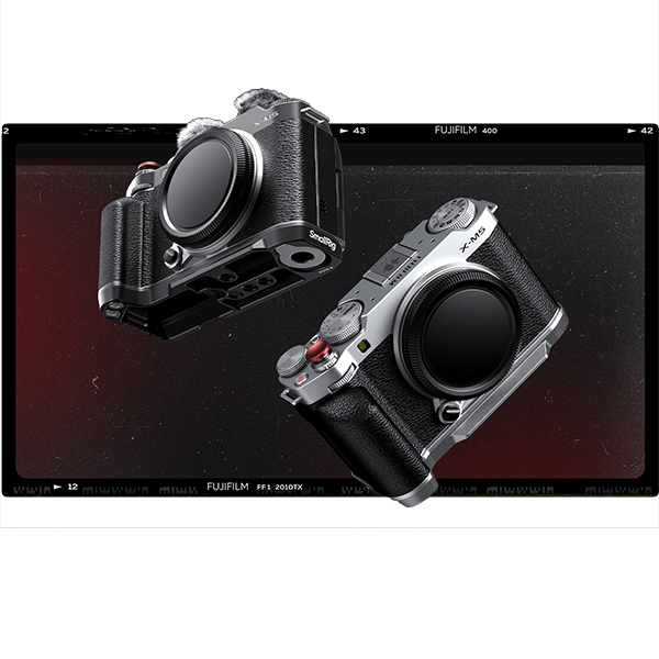 SmallRig handgrip for Fujifilm X-M5 in silver or black