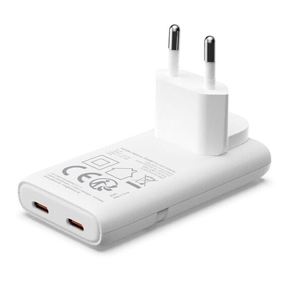 PATONA Platinum GaN USB-C power adapter, white, with two ports