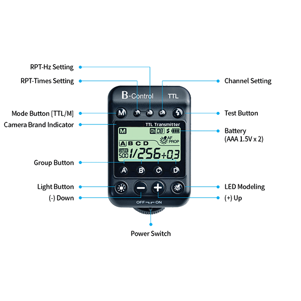 SMDV B-Control TTL Fernauslöser zu Nikon