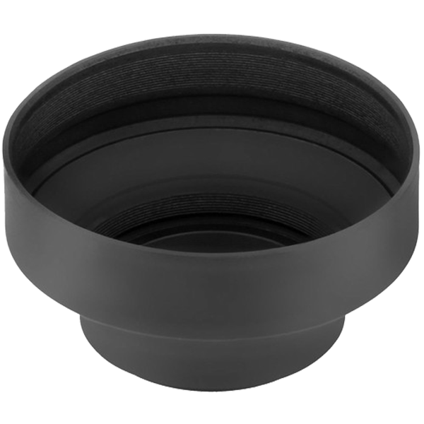 3-Stage Collapsible Rubber Lens Hood 62mm