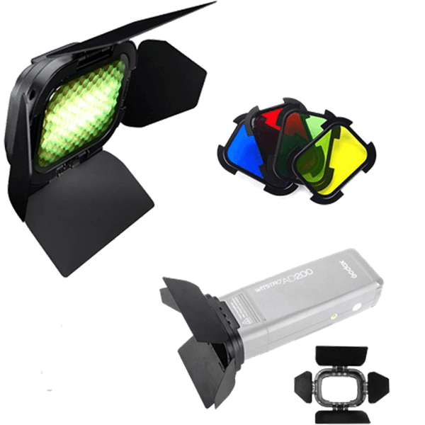 Godox BD-07 Abschirmkappen zu AD200 Barndoor