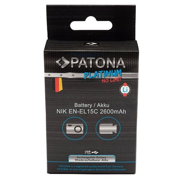 Akku Nikon EN-EL15C mit USB-C Input von Patona