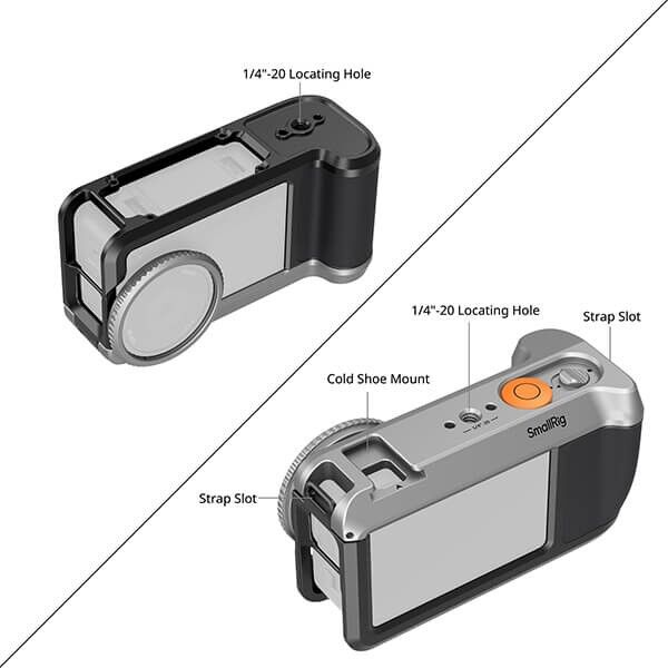 SmallRig Kaefig zu DJI Osmo Action 6 mit Kameragurt Details