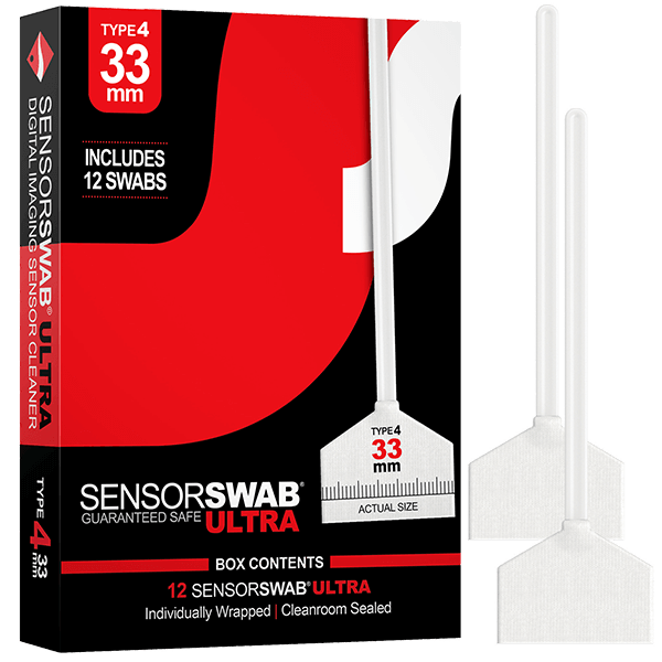 Photographic Solutions Type 4 Sensor Swab Ultra 12-Pack 33mm