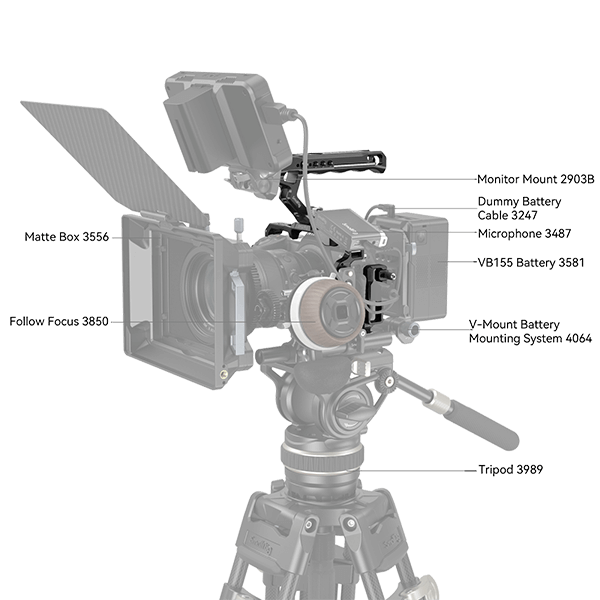 SmallRig Cage Kit for Nikon Z6 III 4520 on Tripod