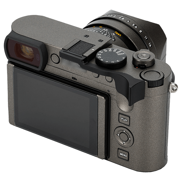 Thumbs Up Grip JJC zu Leica Q3 auf Kamera von oben