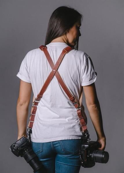 Kameragurt Leder Skinny Bridle Chestnut Large Kameragurt Leder Skinny Bridle Chestnut Large