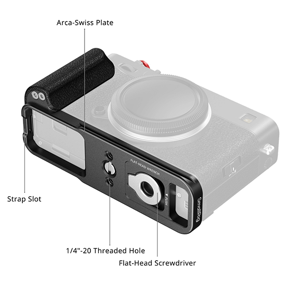 SmallRig handle for Fujifilm X-E5 detail