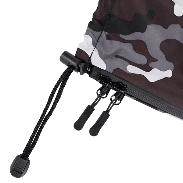 Rain cover for mirrorless cameras in camouflage color