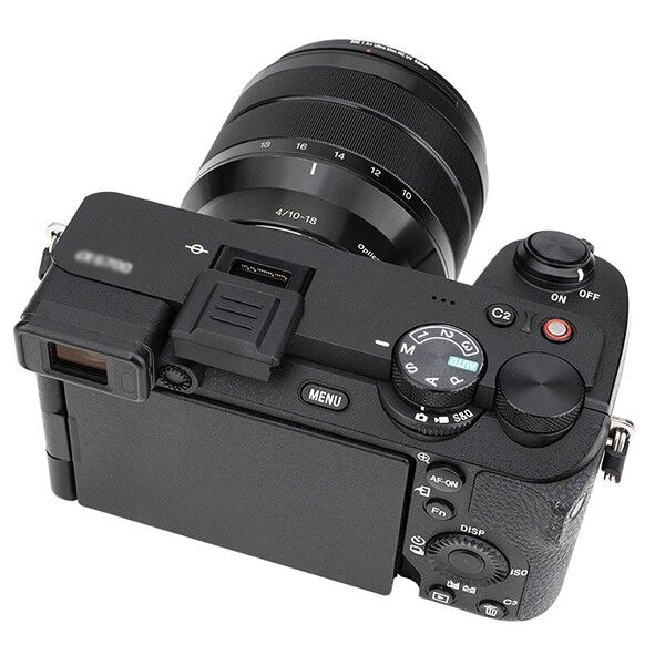 JJC Hot Shoe Cover HC-SMI fuer Sony Kameras auf der Kamera montiert
