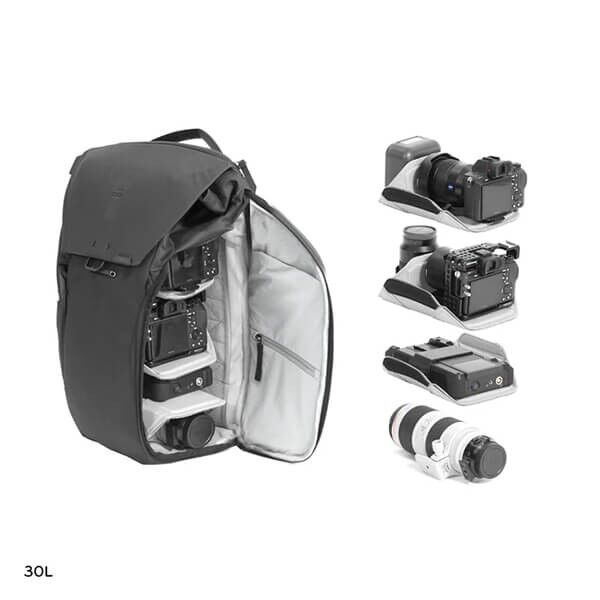 Peak Design Everyday Backpack 30L v3 in black Contents