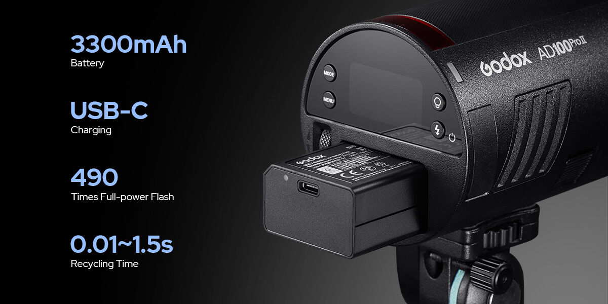GodoxAD100Pro2 akku Leistung