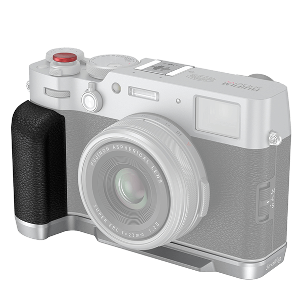 SmallRig handgrip suitable for Fujifilm X100VI and X100V in silver 4555