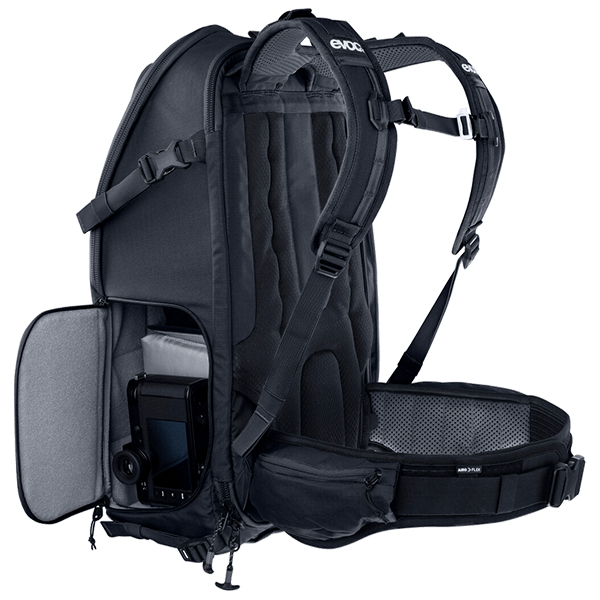 Fotorucksack Evoc CP 26 Liter in Schwarz Kamerazugriff