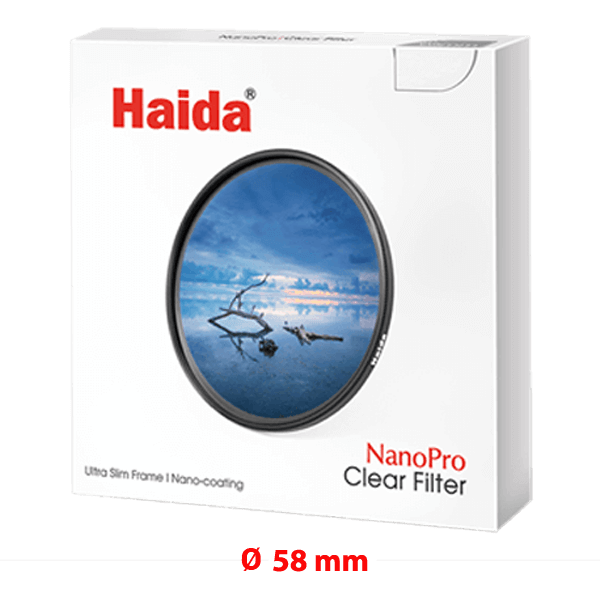 Protective filter multi-coated 58mm Nano Pro MC Clear from Haida