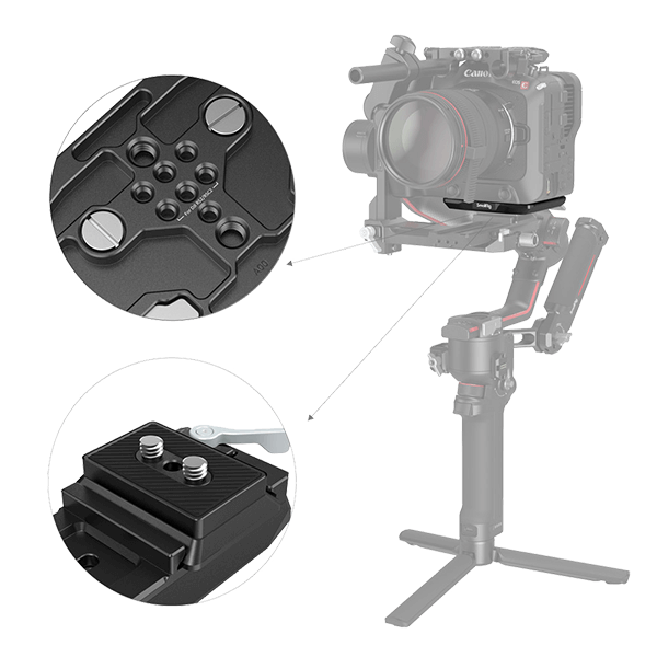SmallRig schnellwechsel Platte zu Canon C70 3189