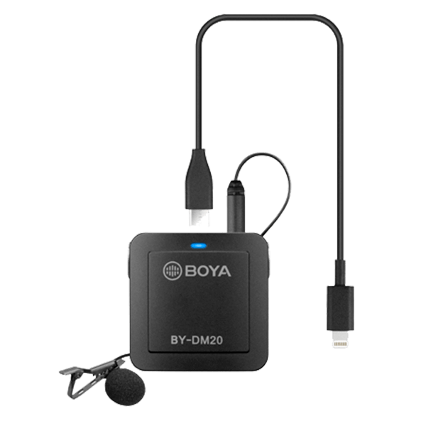 Boya BY-DM20 Compact Dual-Channel Lavalier Microfon