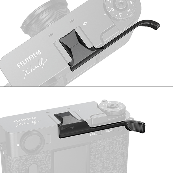 SmallRig Thumb Grip X-HF1 montiert im Blitzschuh