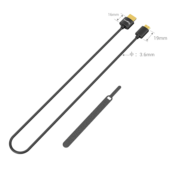 SmallRig Ultra Slim 4K HDMI Cable C to A 55cm 3041