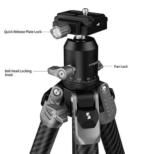 Detailaufnahme des SmallRig Kugelkopfs