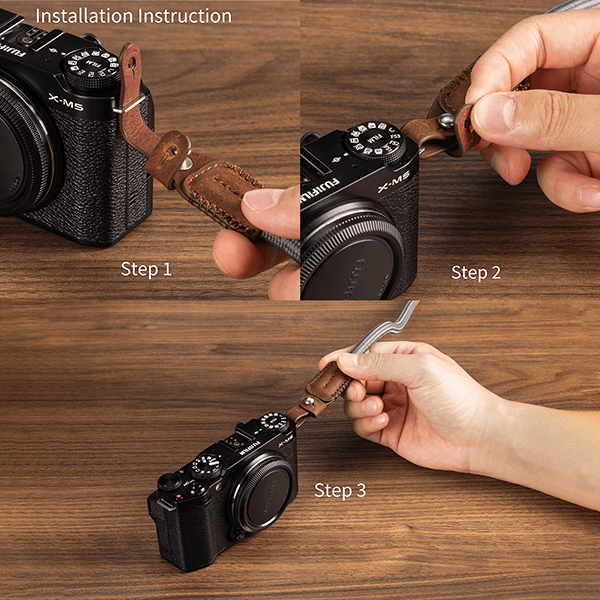 Smallrig geflochtener Schulterriemen in Grau 5057 montage Smallrig geflochtener Schulterriemen in Grau 5057 montage