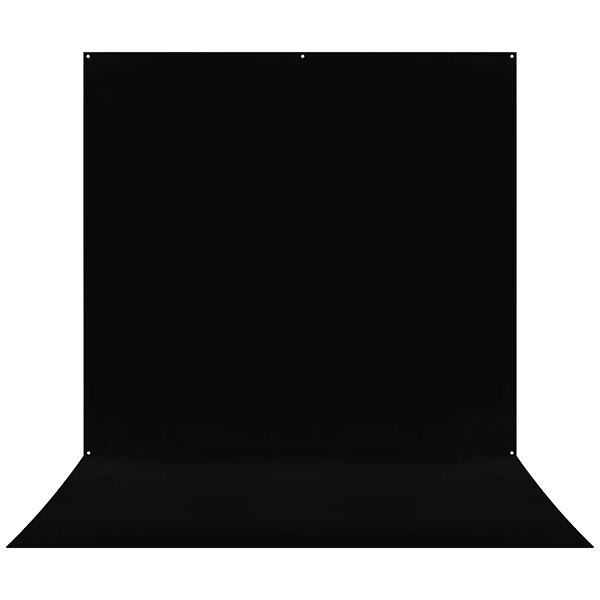Westcott X-Drop Pro 8 x 13 Hintergrundstoff in Schwarz