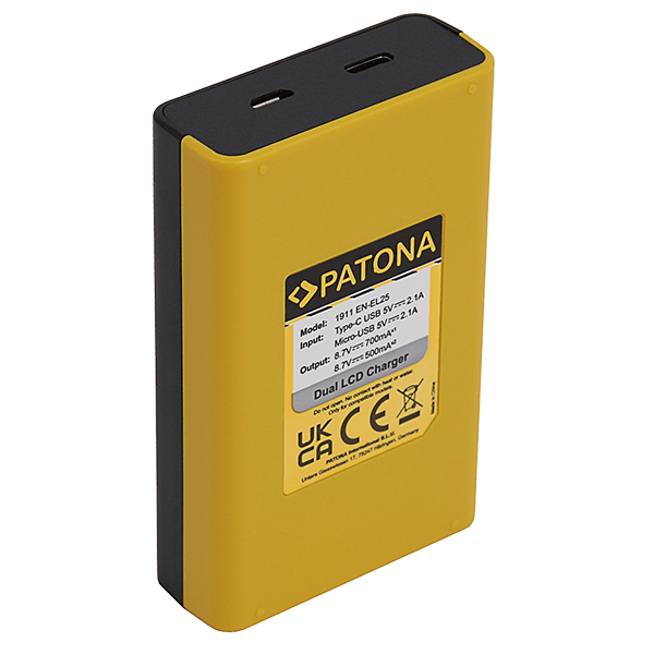 Dual USB Charger for Nikon EN-EL25 by Patona