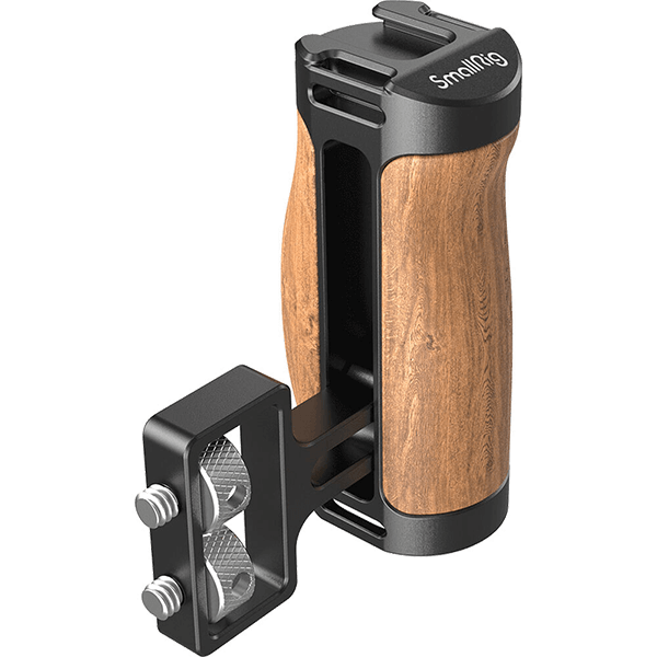 SmallRig Handgriff kurz aus Holz mit Blitzschuh