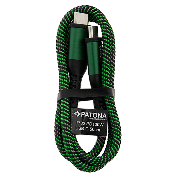 Patona USB C - USB C Kabel PD100W 50 cm ganz