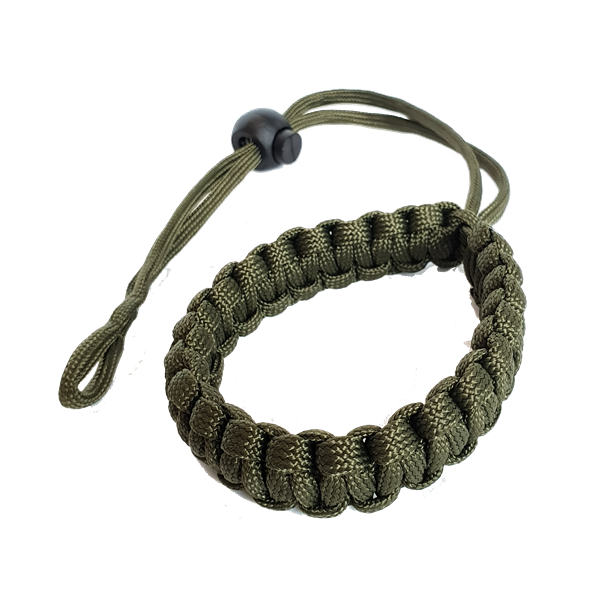 Handschlaufe aus Paracord in grün Handschlaufe aus Paracord in grün