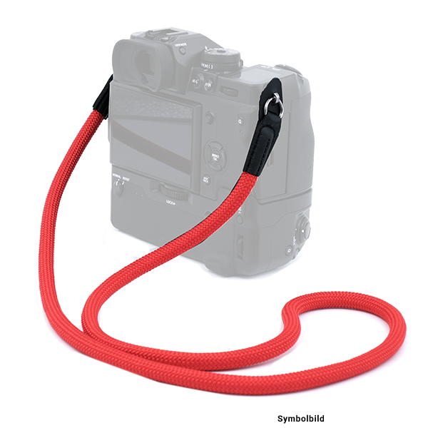 Climbing Rope Camera Strap in red
