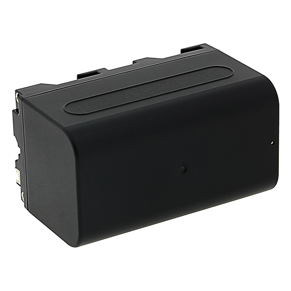 Akku Sony NP-F750 mit USB-C Input von Patona liegend