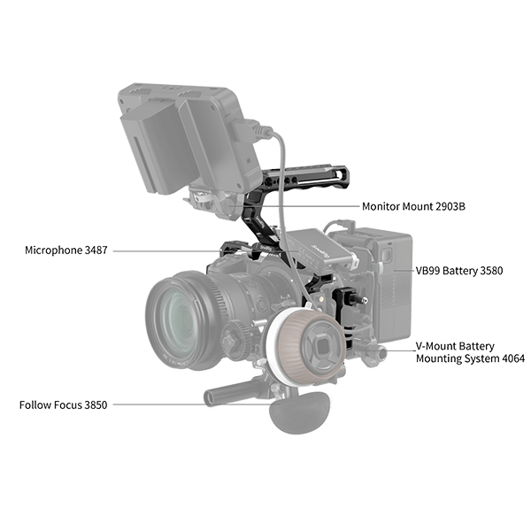 SmallRig Cage Kit for Nikon Z6 III 4520 with follow focus