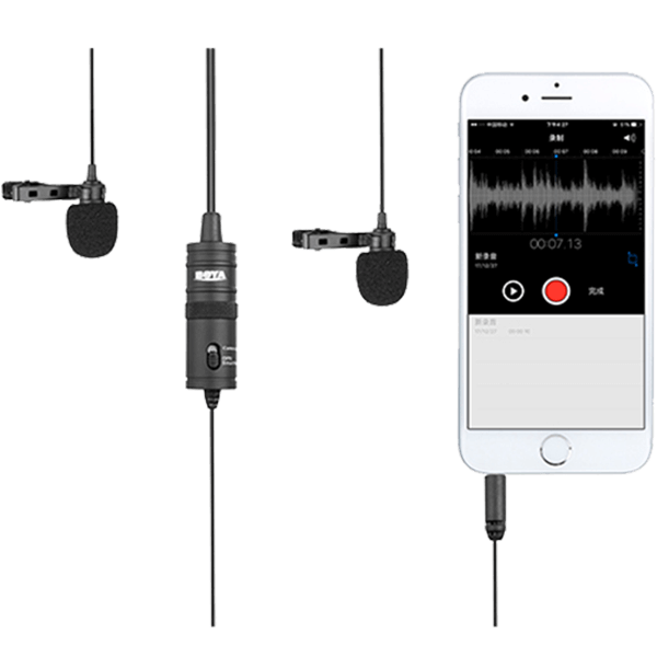 Boya BY-M1DM Dual Lavalier Mikrofon Mono