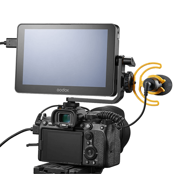 Godox GM7S 4K HDMI Ultraheller 4K Kameramonitor mit Mikrofon Godox GM7S 4K HDMI Ultraheller 4K Kameramonitor mit Mikrofon