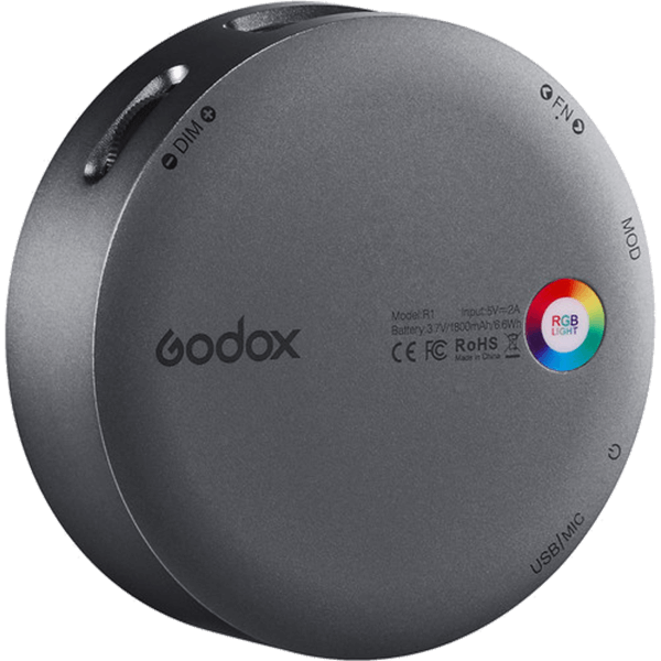Godox Round Mini Creative RGB Light R1 in grey