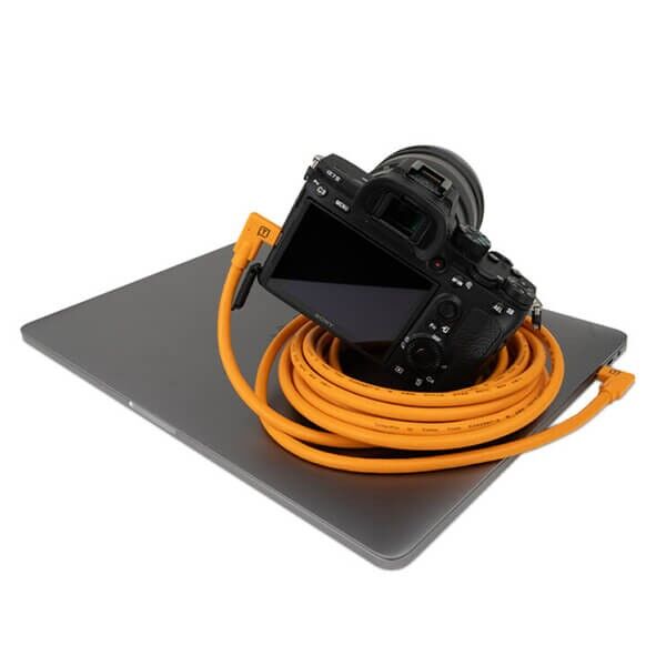 Hochwertiges oranges USB-C Kabel von Tether Tools