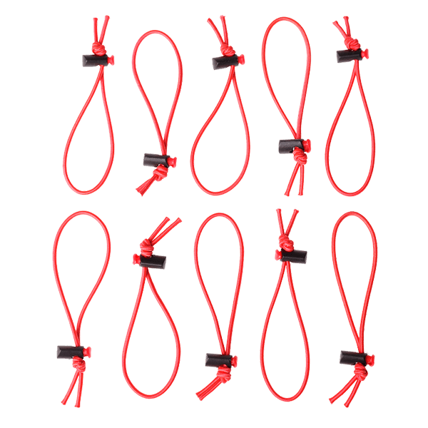 Die einfache Lösung zur Kabelorganisation: Elastische Kabelbinder im Rot