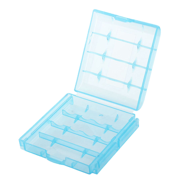 Transportbox für AA / AAA Akkus Batterien blau