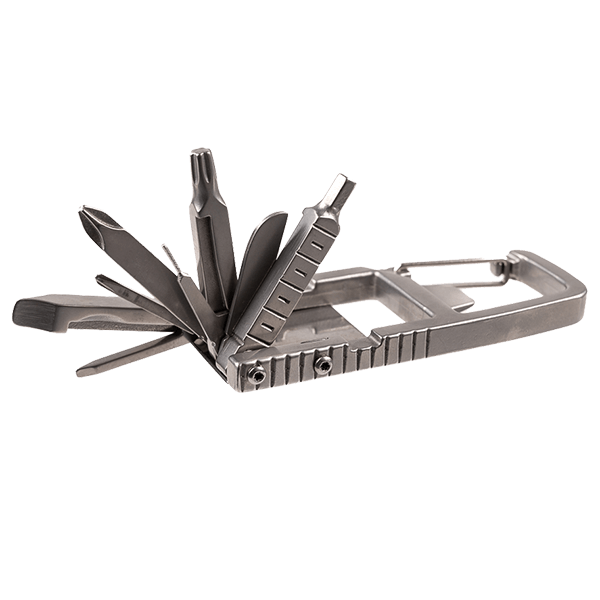 Fotografen Multitool mit Karabienerhaken CMK01 offen detail