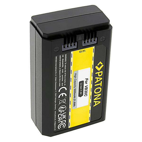 Patona Akku zu Godox V1 Pro wie Godox VB30 stehend