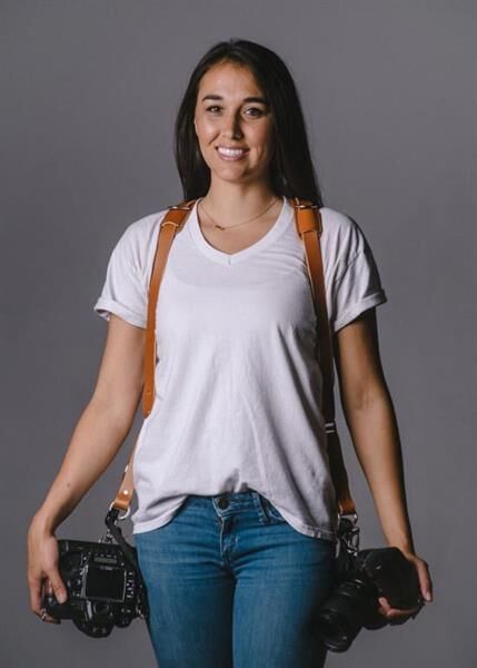 Kameragur Leder Skinny Tan Large