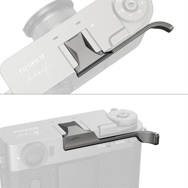 SmallRig Daumengriff Fujifilm X halb Charcoal Silver an Kamera