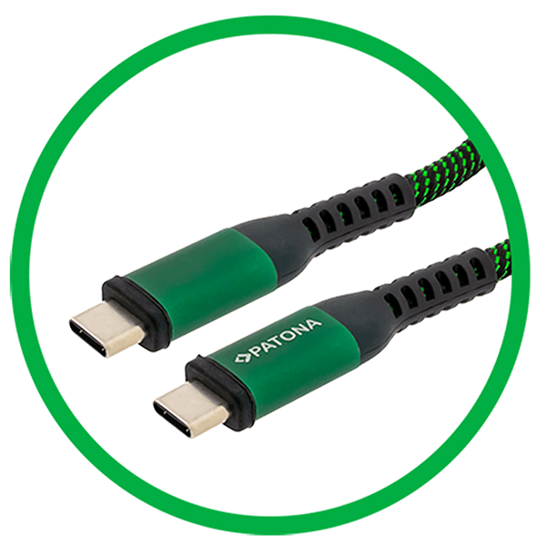 Ladegerät Kamera Akku Dual zu Panasonic DMW-BLC12PP USB-C Kabel